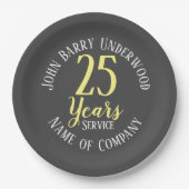 Vergabe eines langfristigen Dienstes oder einer Da Pappteller (Vorderseite)