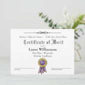 VERGABENBESCHEINIGUNG FÜR KUNSTWERKE (Stehend Vorderseite)