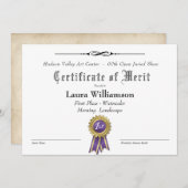 VERGABENBESCHEINIGUNG FÜR KUNSTWERKE (Vorne/Hinten)