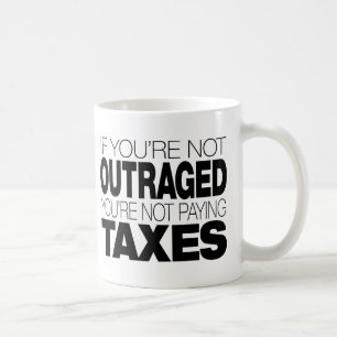 Vergangen an den Steuern Kaffeetasse
