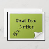 Vergangene Frist Postkarte (Vorne/Hinten)