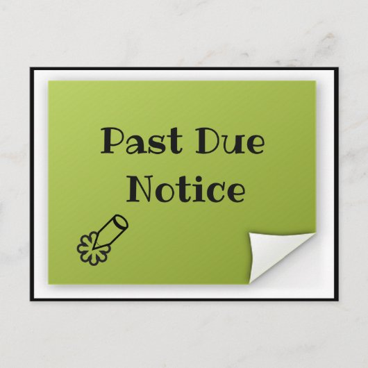 Vergangene Frist Postkarte (Vorderseite)