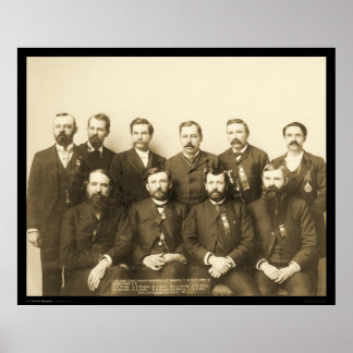 Vergangene Grand Masters Dakota IOOF SD 1890 Poster