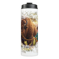 Vergangene Launen des Jungen und des Bisons