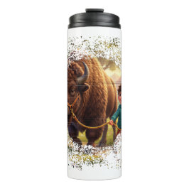Vergangene Launen des Jungen und des Bisons Thermosbecher