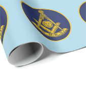 Vergangene Master Freemason Freimaurerei Geschenkpapier (Rolleneckpunkt)