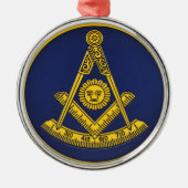 Vergangene Master Freemason Freimaurerei Ornament Aus Metall (Vorne)