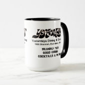 Vergangene Tage Essen und Trinken, Evanston, IL Tasse (VorderseiteRechts)