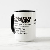 Vergangene Tage Essen und Trinken, Evanston, IL Tasse (Vorderseite Links)