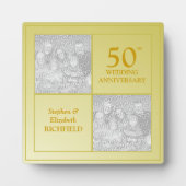 Vergangene und aktuelle Foto Goldenes Jubiläum Fotoplatte (Vorderseite)