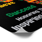 Vergangene Zeit Inspirierte Zukunft Schwarzgeschic Poster (Ecke)