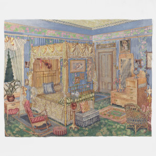 Vergangener altmodischer Charme Fleecedecke