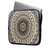 Vergangenes Liebemandala-Kaleidoskop-Muster Laptopschutzhülle (Vorderseite Links)