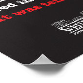 Vergangenheit, Gegenwart und Zukunft Poster (Ecke)