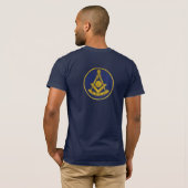 Vergangenheit Master Lodge Freemasonry Mauerwerk T-Shirt (Schwarz voll)