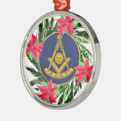 Vergangenheit Master Masonic Freemason Wreath Poin Ornament Aus Metall (Links)