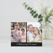 Vergangenheit und Gegenwart Einladung (Stehend Vorderseite)