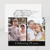 Vergangenheit und Gegenwart Einladung (Vorne/Hinten)