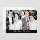 Vergangenheit und Gegenwart Einladungspostkarte (Vorne/Hinten)