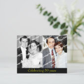 Vergangenheit und Gegenwart Einladungspostkarte (Stehend Vorderseite)