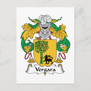 Vergara-Familienwappen Postkarte
