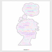 Vergaß das Camping öffnen kann. Aufkleber (Blatt)