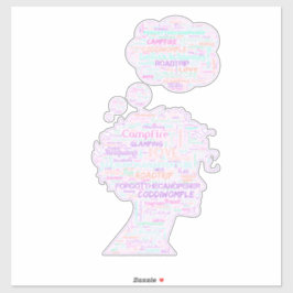 Vergaß das Camping öffnen kann. Aufkleber