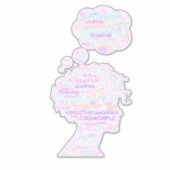 Vergaß das Camping öffnen kann. Aufkleber (Vorderseite)