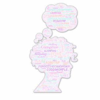 Vergaß das Camping öffnen kann. Aufkleber