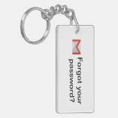 Vergaß Ihren (Gmail) Passwort-Schlüsselanhänger Schlüsselanhänger (Vorderseite links)