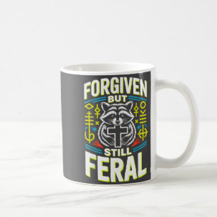 Vergeben, aber immer noch wildes Waschbär-Christen Kaffeetasse