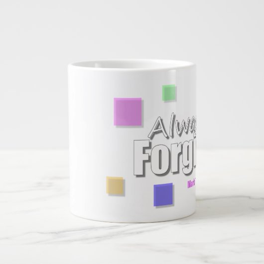 Vergeben - Jumbo-Tasse (Vorderseite)