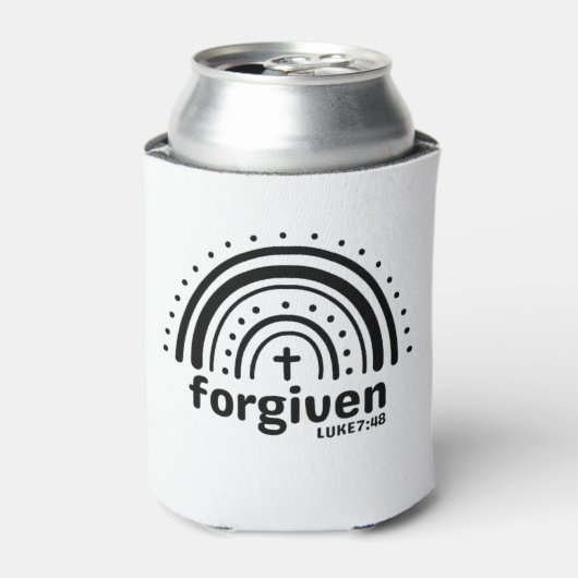 Vergeben Luke 7:48 Christlich Can Cooler Dosenkühler (Kanne Vorderseite)