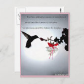 vergeben postkarte (Vorne/Hinten)