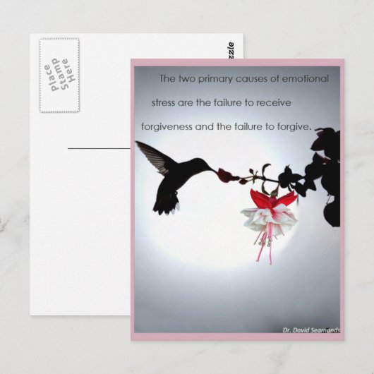 vergeben postkarte (Vorne/Hinten)