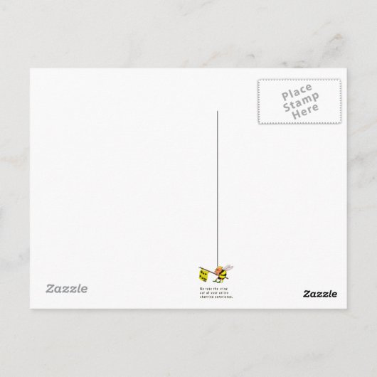 vergeben postkarte (Rückseite)