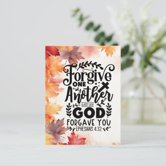 vergeben postkarte (Stehend Vorderseite)