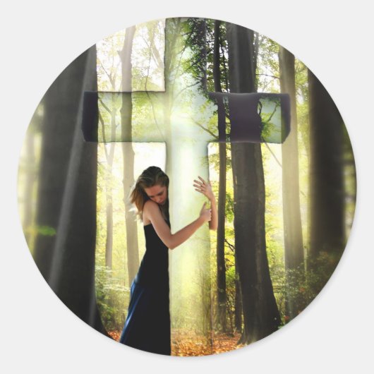 vergeben runder aufkleber (Vorderseite)