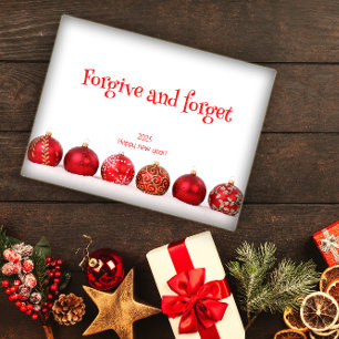 Vergeben und vergessen Wünsche Neujahr Poster
