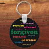 Vergebener Christlicher Schlüsselanhänger (schwarz (Vorderseite)