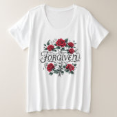 Vergebenes Plus-T-Shirt für Frauen Große Größe T-Shirt (Design vorne)