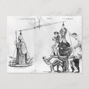 Vergebliche Bemühungen der Ultras, 1819 Postkarte