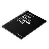 Vergebliche Versuche, ein lustiges Zitat auszuglei Notizblock (Linke Seite)