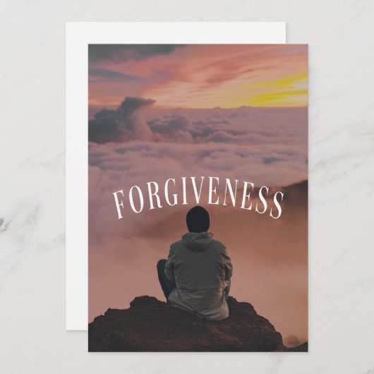 Vergebung Feiertagskarte (Vorne/Hinten)