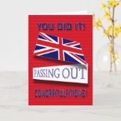 Vergehen, Union Jack, du hast es geschafft! Flagge Karte (Gelbe Blume)