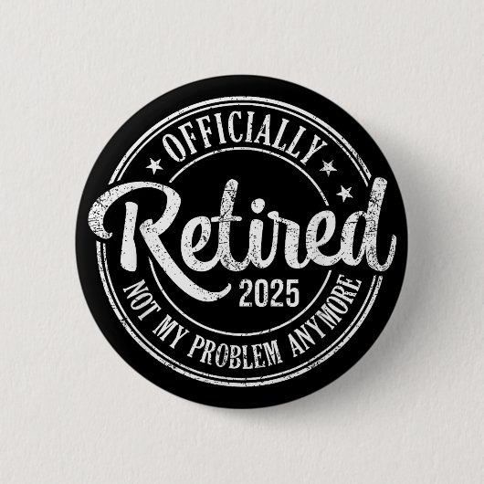 Vergeltung 2025 Vintage Altersvorsorge Geschenke M Button (Vorderseite)