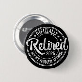 Vergeltung 2025 Vintage Altersvorsorge Geschenke M Button (Vorne & Hinten)