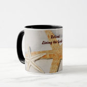 Vergeltung...das gute Leben leben Tasse (Vorderseite Links)