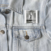 Vergeltungsrübe V2 Rocket B&W Vintager Stil. Button (Beispiel)