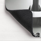 Vergeltungsrübe V2 Rocket B&W Vintager Stil. Mousepad (Ecke)